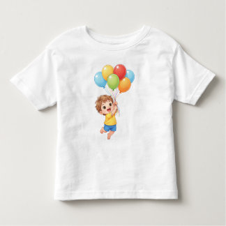 Balloon Birthday Toddler T-Shirt – Happy Little Ki