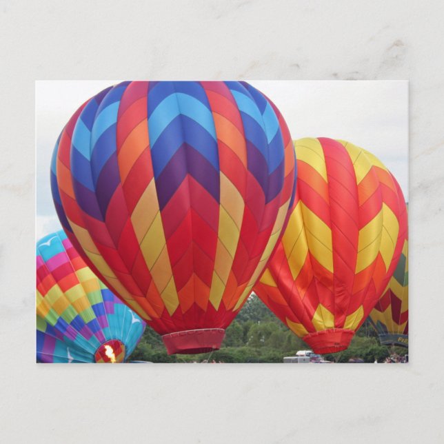 Balloon brightly coloured postcard (Front)