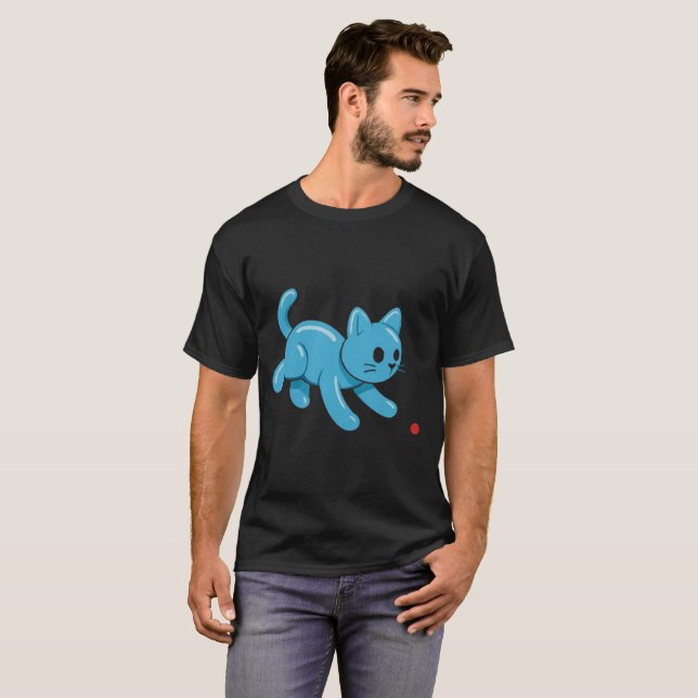 Balloon Cat vs. Laser Dot T-Shirt (Front Full)