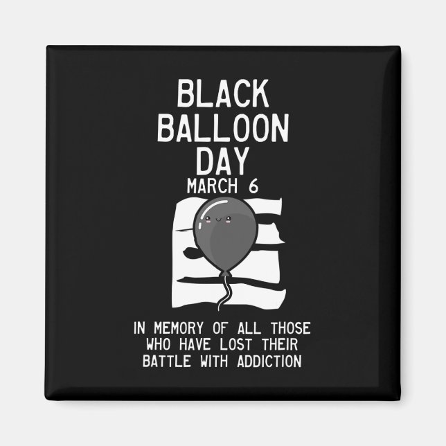 Balloon Day Overdose  Overdose Awareness Magnet (Front)