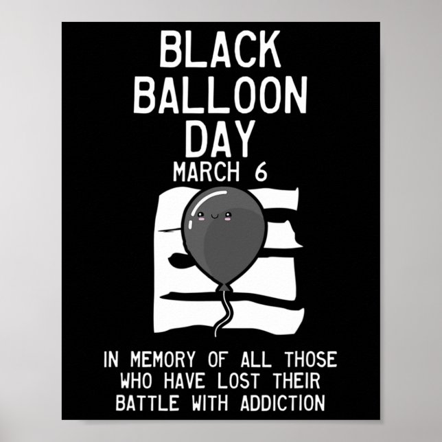 Balloon Day Overdose  Overdose Awareness Poster (Front)