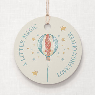 Balloon Daydream Birthday Party Round Favour Tags