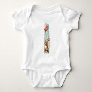 Balloon Daydreams Rabbit Brushstroke Paint Baby Bodysuit