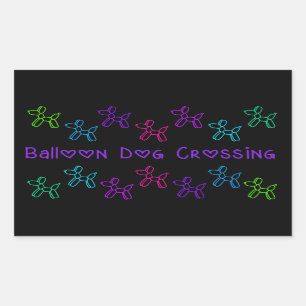 Balloon Dog Crossing Stickers