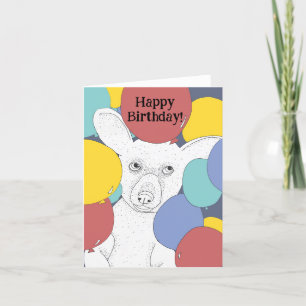 Balloon Dog Holiday Card