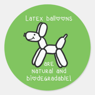 Balloon Dog Latex is Natural Stickers