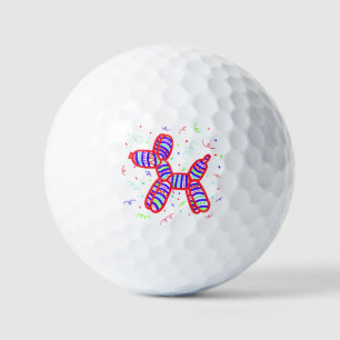 Balloon Dog with Confetti Golf Balls