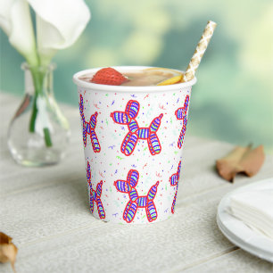 Balloon Dogs Party Paper Cups