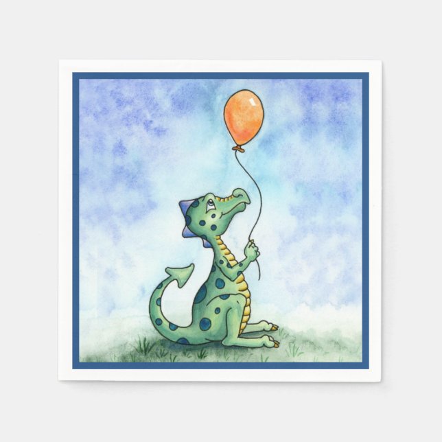Balloon Dragon paper napkins (Front)