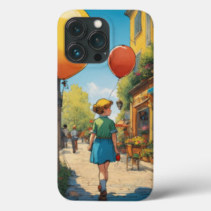 Balloon Dreams: A Tintin-Inspired Adventure iPhone 13 Pro Case
