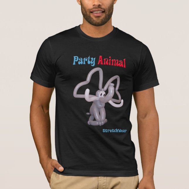 Balloon Elephant - Party Animal T-Shirt (Front)