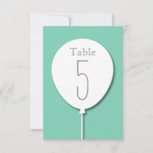 Balloon Event Table Number