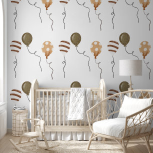 Balloon Festive Nursery Wallpaper