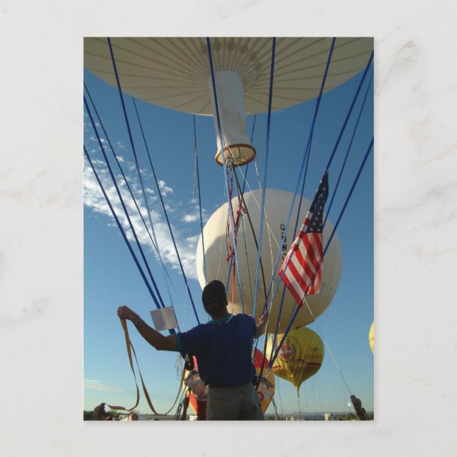 Balloon Fiesta Gas Ballooning Postcard (Front)
