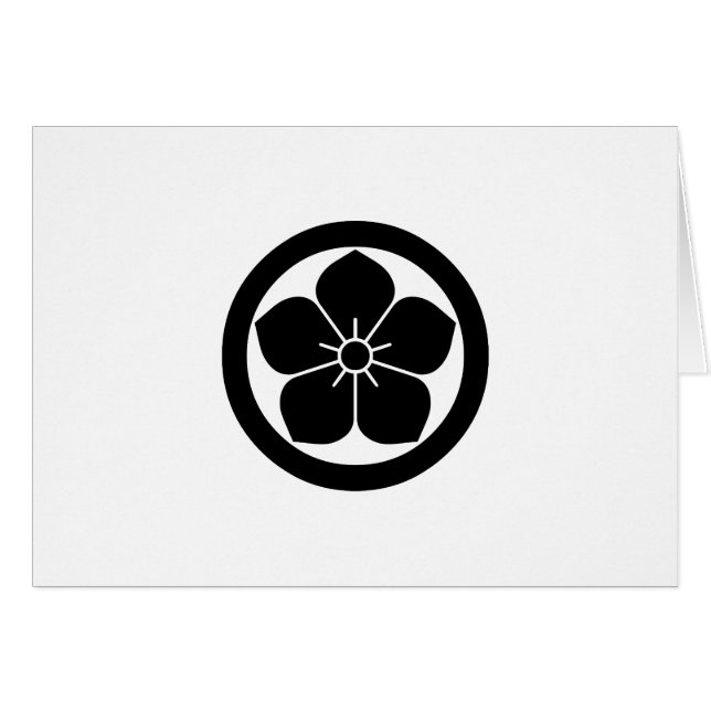 Balloon flower in circle (Front Horizontal)