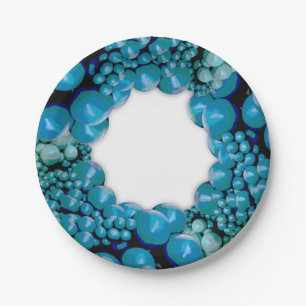 BALLOON GARLAND ARCH GREEN PHOTO PAPER PLATES