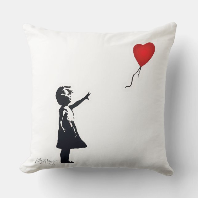Balloon Girl  Cushion (Front)