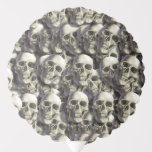 Balloon - Halloween Skulls<br><div class="desc">Lines and layers of creepy skulls cover this marvellous stick balloon.  An excellent addition to your Halloween decor or to celebrate a Halloween-themed birthday or wedding.</div>