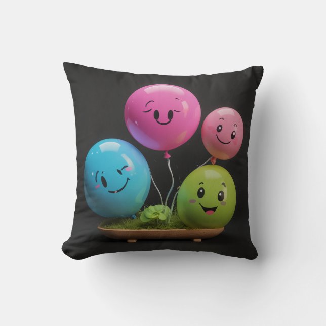 balloon, happiness, cushion, cushion (Front)