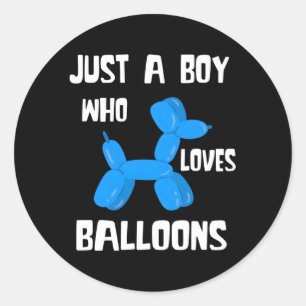 Balloon Just A Balloon Bender Balloon Animal Classic Round Sticker
