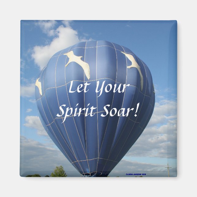 Balloon!  Let your  spirit soar,  magnet (Front)