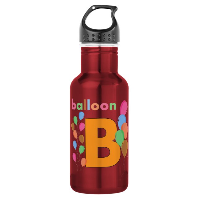 Balloon Letter B 532 Ml Water Bottle (Front)