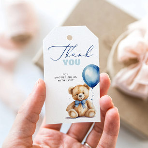 Balloon Minimalist Modern Baby Shower Thank You Gift Tags