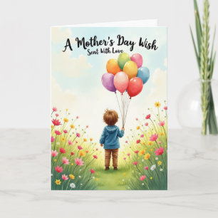 Balloon Mothers Day Gift Card