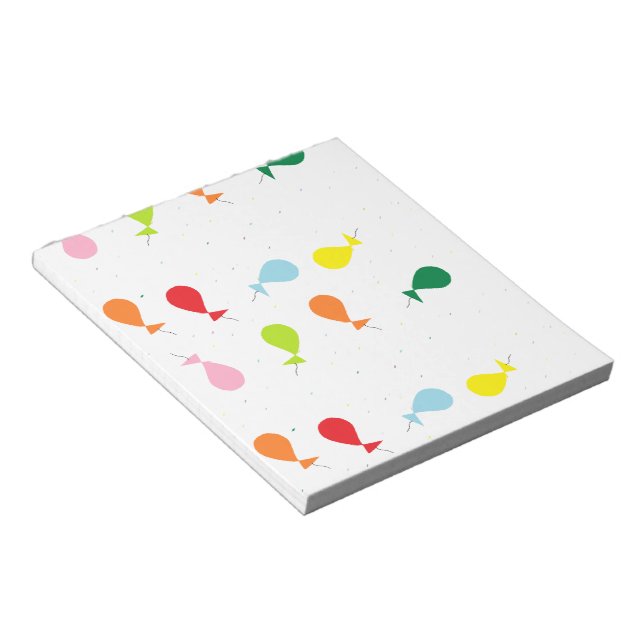 Balloon party notepad (Angled)
