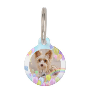Balloon Pastel Animal Pet Tag