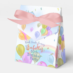 Balloon Pastel Birthday Party Balloons Favour Box