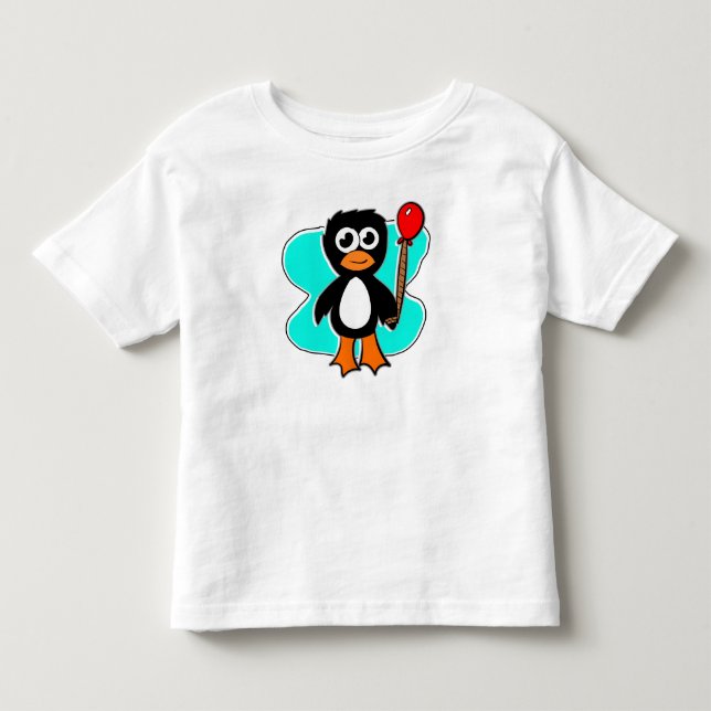 Balloon Penguin Toddler T-Shirt (Front)