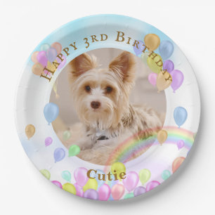Balloon Pet Dog  Paper Plate