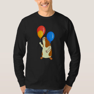 Balloon Pig Graphic Guinea Pig Owner Pet Cavy Anim T-Shirt