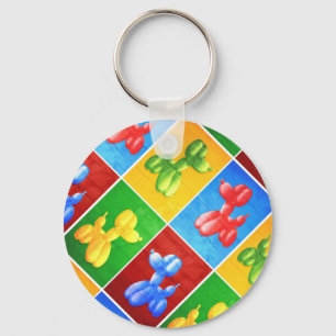 Balloon Poodle Key Ring