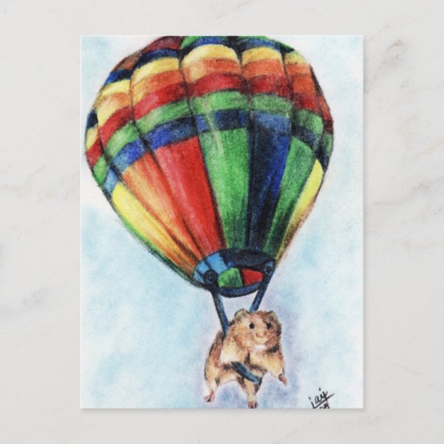 Balloon Ride (Hamster) Postcards (Front)