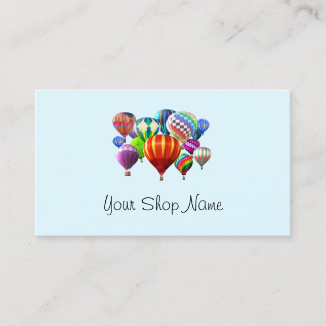 Balloon Sales, Maintenance, Supplies Business Card (Front)