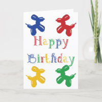 Balloon Sculpture Animals Colourful Dogs Birthday