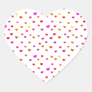 Balloon-shaped hearts heart sticker