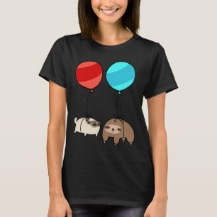 Balloon Sloth and Pug Essential T-Shirt 328