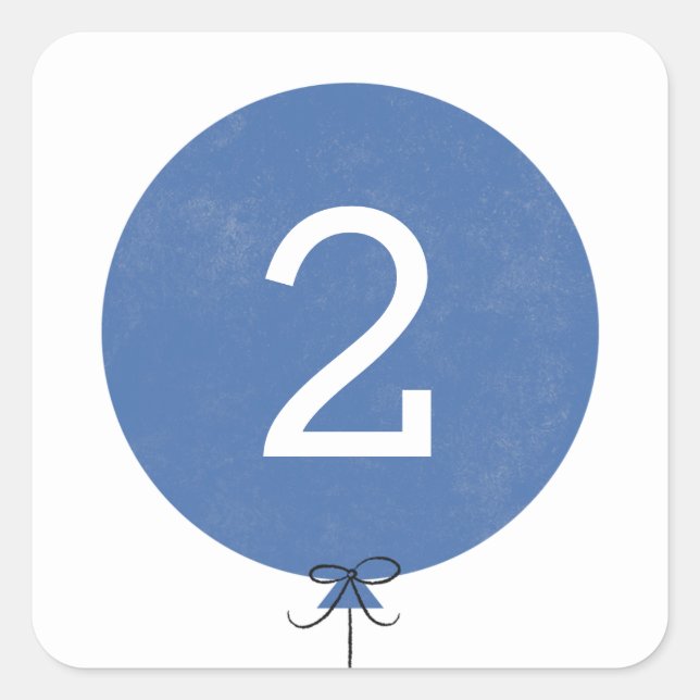 Balloon Sticker - Cobalt (Front)