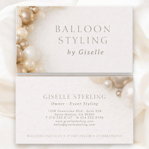 Balloon Styling Party Decorating Business Card