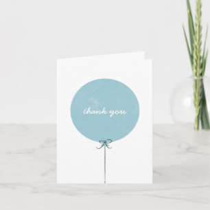 Balloon Thank You Card - Sky