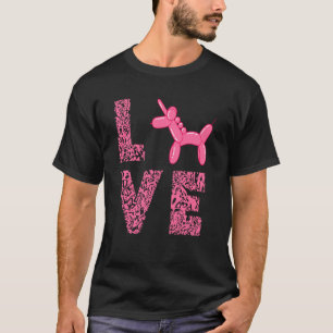 Balloon Twisting Unicorn Love Balloon Artist Ballo T-Shirt