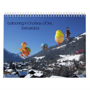 ballooning in Chateau d'Oex Calendar