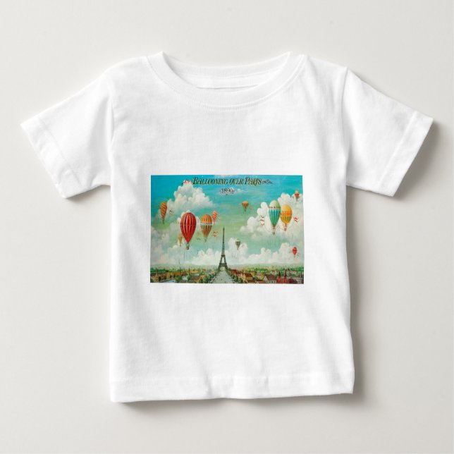 Ballooning Over Paris Baby T-Shirt (Front)