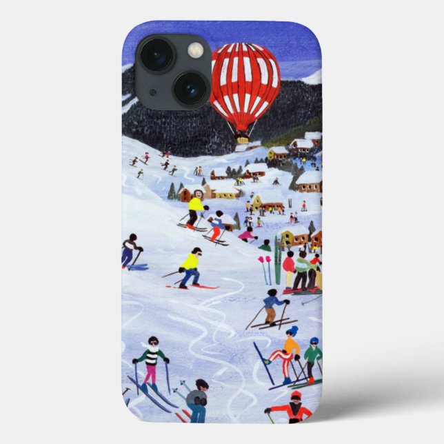 Ballooning over the piste 1995 Case-Mate iPhone case (Back)