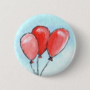 Balloons 6 Cm Round Badge