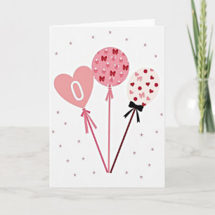 Balloons And Bows Celebration Card
