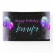 Balloons and Glitter Horizontal Birthday Banner